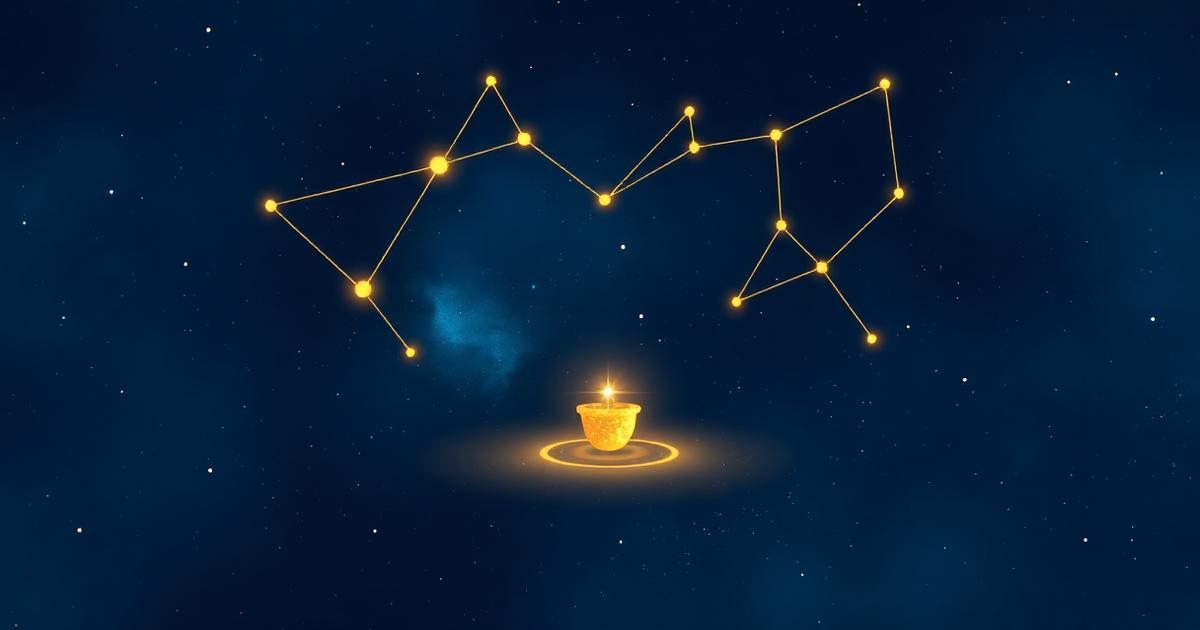 Aquarius constellation artwork