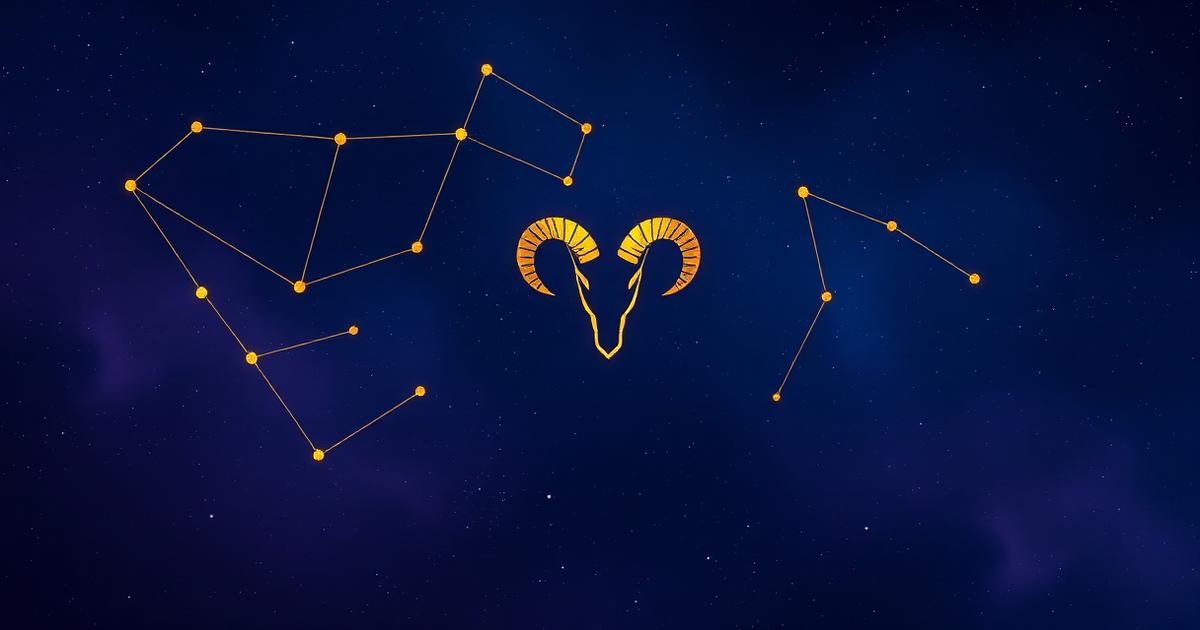 Aries constellation artwork