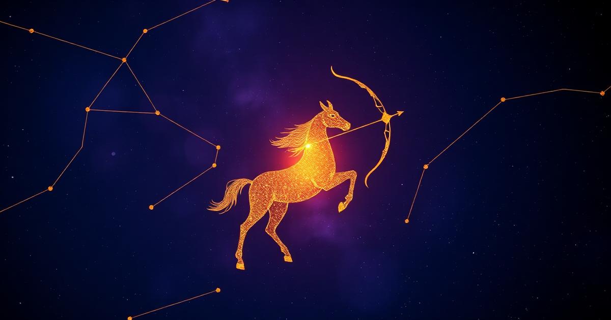 Sagittarius constellation artwork