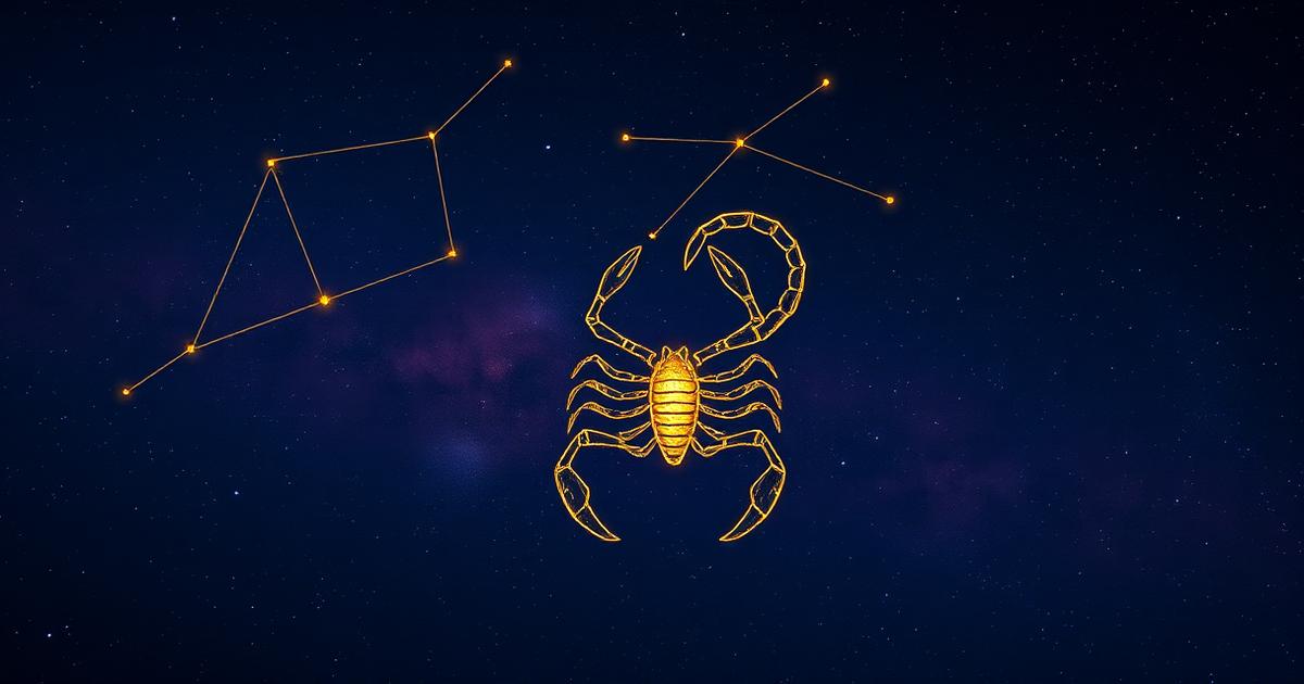 Scorpio constellation artwork