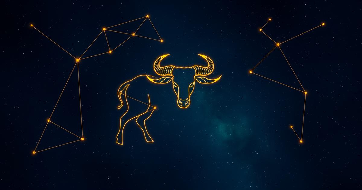 Taurus constellation artwork