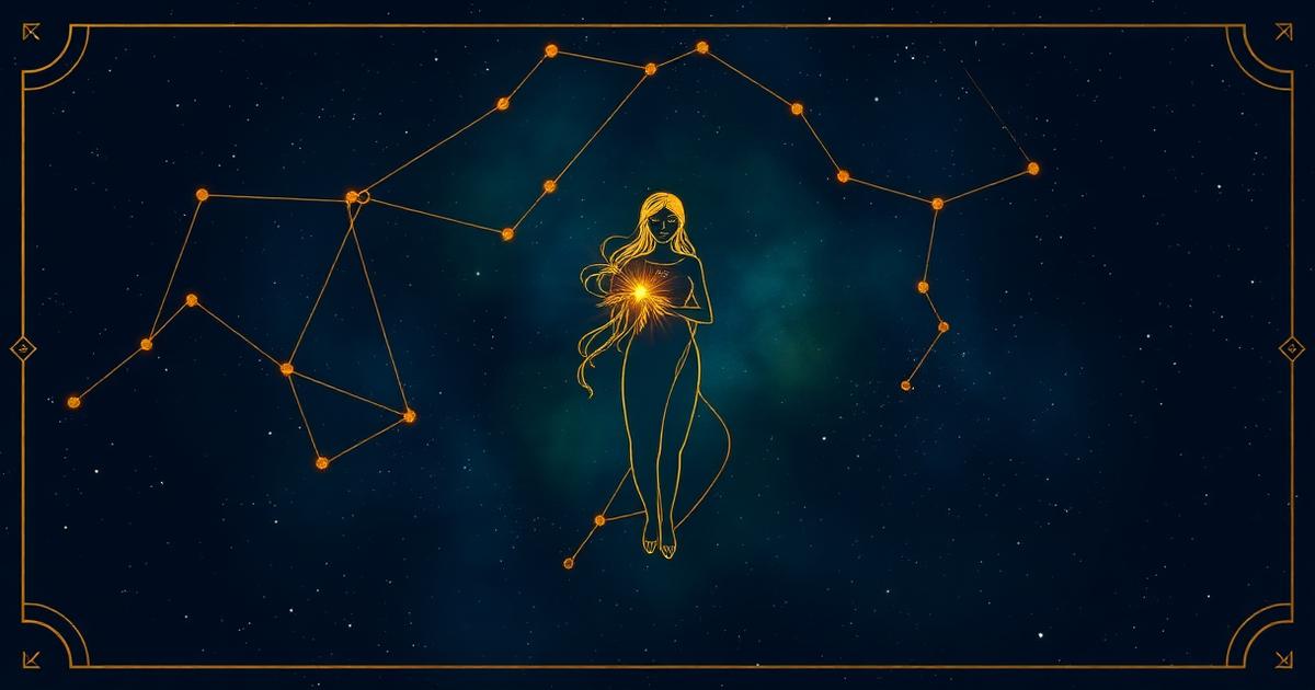 Virgo constellation artwork
